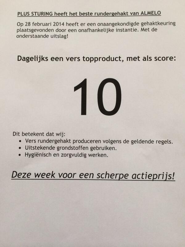 Het beste rundergehakt. Dagelijks vers bij Plus Sturing