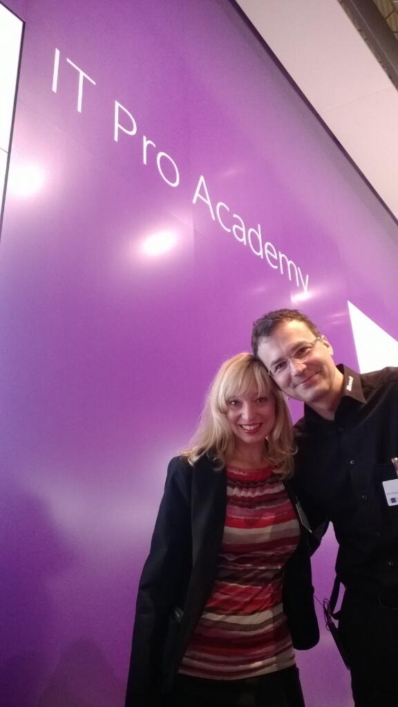 HeikeRitter's tweet image. IT Pros @ CeBIT - ready for day two! Swing by, say hi!! #microsoftadding #CeBIT #itpro #livesessions