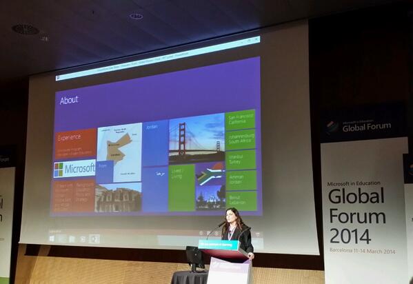 EricPatnoudes's tweet photo. @RazanRoberts kicking off the #ExpertEducator track Great discussion about #edpolicy &amp; future of #edtech #MicrosoftGF http://t.co/Xk13wvq6Ax