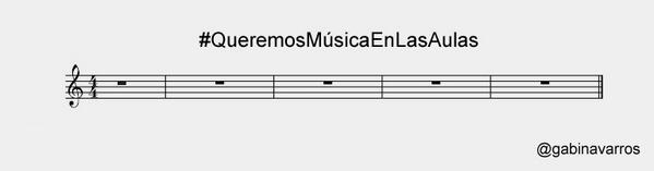#QueremosMúsicaEnLasAulas