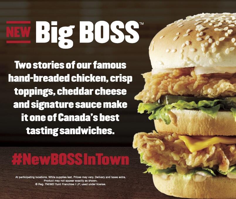 Lad Twitter: "KFC Canada launches Big Mac style "Big Boss" burger! Like a Boss... http://t.co/qXLGPmw9PZ http://t.co/8FOzh8fzoR" / Twitter