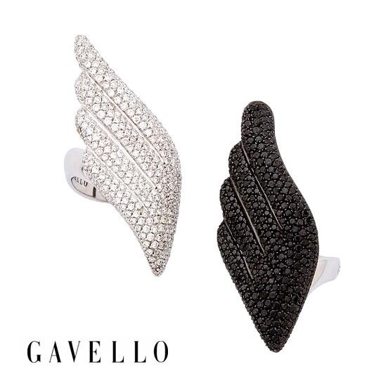 GoldUnion's tweet image. Кольца Wings от Gavello с белыми и черными бриллиантами олицетворяют природу человеческой души.