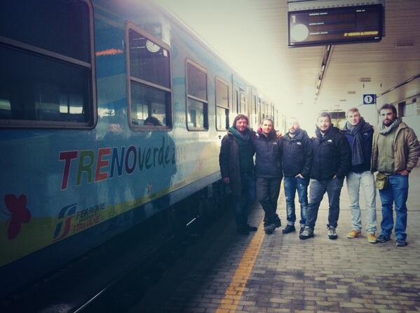 L'inarrestabile staff del <a href="/TrenoVerde/">Treno Verde - Legambiente</a> di <a href="/Legambiente/">Legambiente</a> ! In ripartenza oggi da #pescara