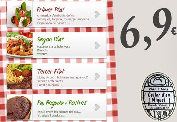 Oferting's tweet photo. Un bon dinar i un bon estalvi! Menú de 3 plats, postres, pa i beguda per 6,9€! http://t.co/7UcWhYi0nk #Osona #Vic http://t.co/k44GsJk52W