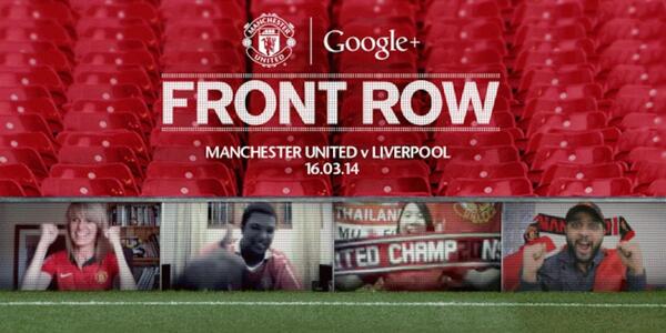 KrishnaDe's tweet photo. Google Hangouts and sports http://t.co/FR2OlSzFAe An interesting campaign from @ManUtd #mufrontrow http://t.co/6gyk8ckP96