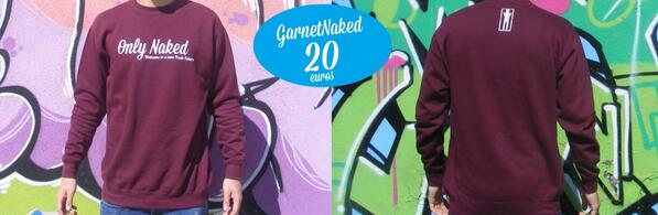 OnlyNakedBrand's tweet photo. Sudadera GarnetNaked nueva colección. 20€. http://t.co/mzKbW8hmMy
