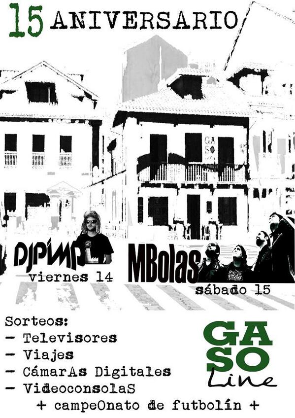 ROCKMBOLAS's tweet photo. Y el sabado, para completar la faena estaremos en el 15 aniversario del Gasoline a las 22:00h en Pola de Siero!! http://t.co/JwTspm7rnh
