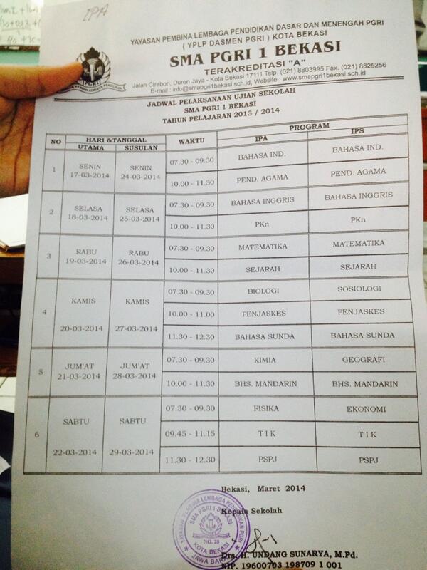 _CATSone_'s tweet photo. Jadwal UAS http://t.co/GfGpDnj0SK