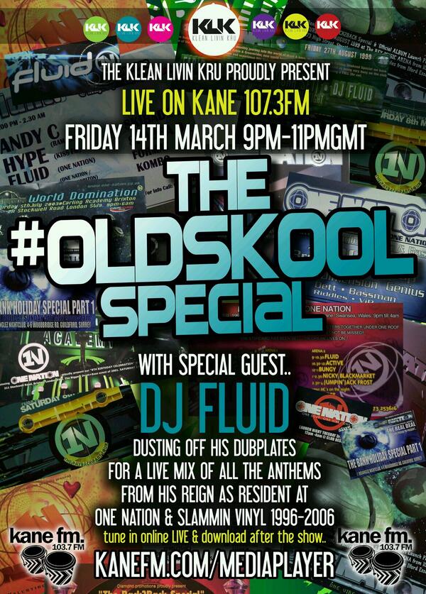 <a href="/KaneFM/">Kane FM</a> this Friday night 
9 pm til 11pm GMT.
107.3fm or kanefm.com