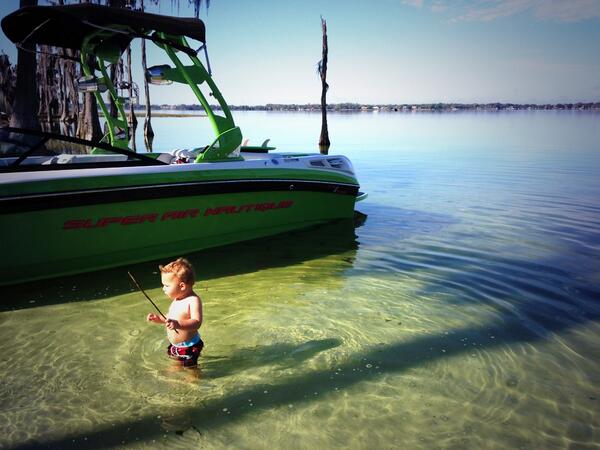 Out boating &amp; swimming this morning! <a href="/NautiqueBoats/">Nautique Boats</a> #NautiqueLife