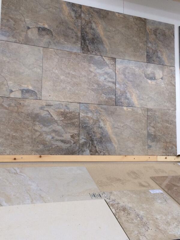 GillTile's tweet image. Stone effect porcelain wall/ floor tile 40x60cm.£18 sq m
