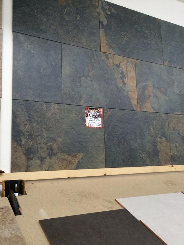 GillTile's tweet image. Slate effect porcelain tile. £18 sq m