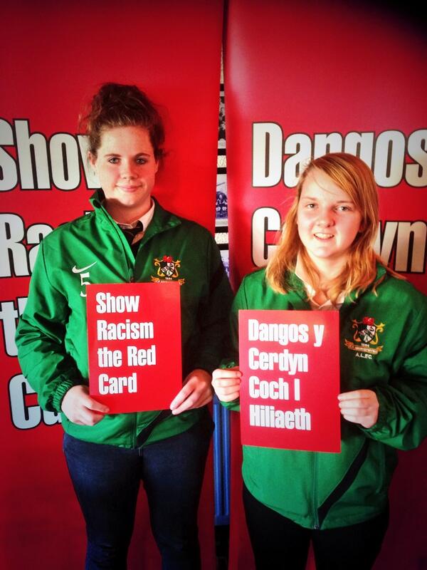 theredcardwales's tweet photo. Thank you to Nia Jones &amp; Sian Evans from @AberystwythTown Women's team for supporting the event today @WPL_Official http://t.co/96AbmOVr7p