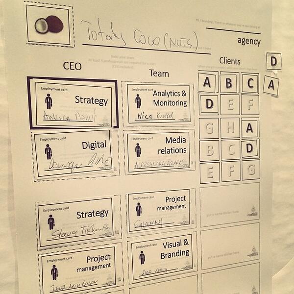 The "3 Whales" Industry Game @ #WCFDavos is still on! Agencies fight for clients and clients fight for good projects!