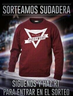 pvssywear's tweet photo. SORTEAMOS SUDADERA! Siguenos y haz RT para entrar en el sorteo! El ganador se dirá el lunes 17. SUERTE! http://t.co/WuMlgDbXXG