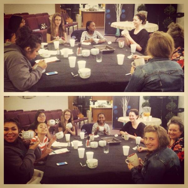 _LifeChurch's tweet image. The girls got "crafty" last night for the first night of #youthweek! #lifechurchaz #marked2014