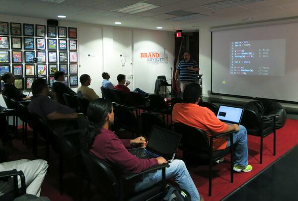 Geekdom's tweet image. #Tech events galore tonight at #Geekdom! #SATNUG at 5:30, @sawomenintech at 6, #Ruby Rebels at 7. Come check one out!