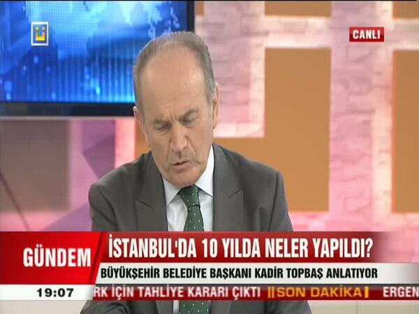 ulketv's tweet photo. İstanbul'da son 10 yılda neler oldu? #İBB Başkanı @Kadir__Topbas anlatıyor. http://t.co/wRxdlolw4u http://t.co/HZLygZLGqw