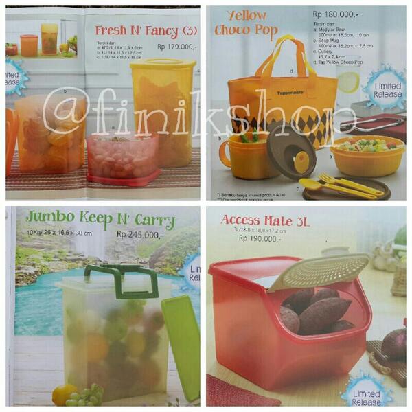 FinikShop's tweet image. READY STOK for serious buyer only cp : 08568303656 via WA #tupperware edisi maret @JatengIKLAN #iklan