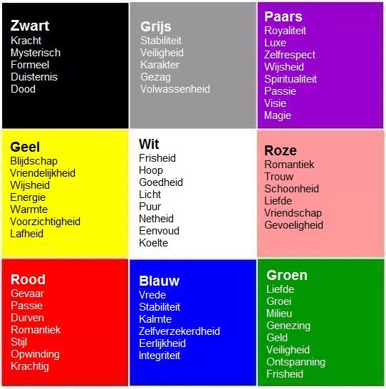 Life Pro Tips on Twitter: "Wat kleuren uitstralen http://t.co/mlqQYbrv7H" /  Twitter