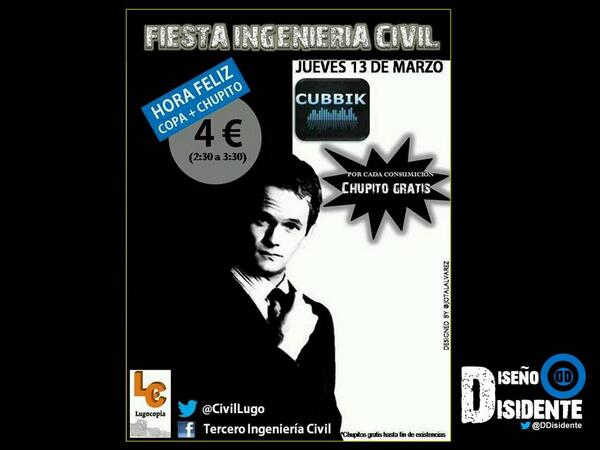 DDisidente's tweet photo. Cartel de fiesta finalizado para Galicia #DDisidente http://t.co/DZTHuNT1Mg