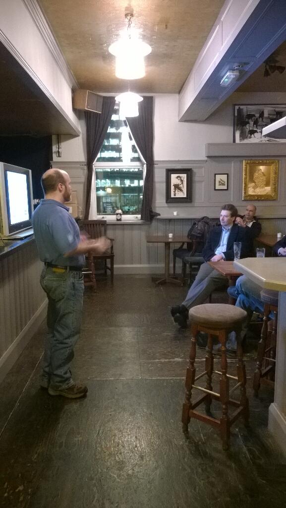 azurecoder's tweet image. In @ukwaug meetup talking #azurequeues with @mikewo