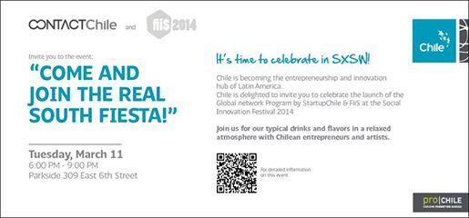 lilialuciano's tweet image. At @SXSW? Join @Socialab_com + Chilean Government&apos;s launch of #fiiS2014 w/ a special gift from @DalaiLama party at 6p