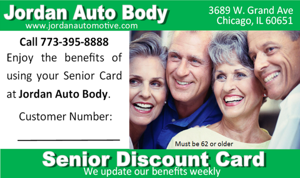 JordanAutoBody's tweet image. Take a look at the new Senior Discount Card from Jordan @JordanAutoBody. Get yours today!!