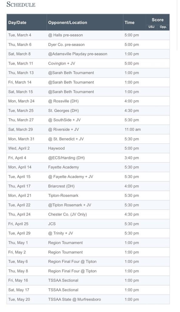USJSoftball's tweet image. USJ Lady Bruins Softball Schedule #checkmycalendar