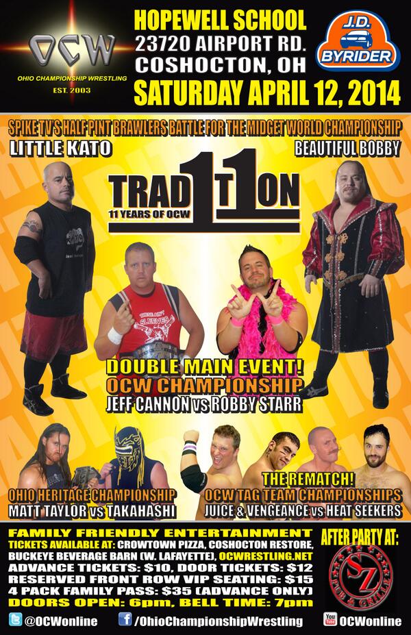 OCWonline's tweet photo. On April 12th we celebrate our 11 year anniversary when OCW presents #TRAD1T1ON! http://t.co/CveoAWDc9U