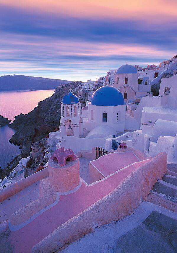 coburkey's tweet photo. “@WorldPicsDaily: Santorini, Greece. Photo by Manolis Tsantakis. #WorldPicsDaily http://t.co/ctGVY4LHHl” dream