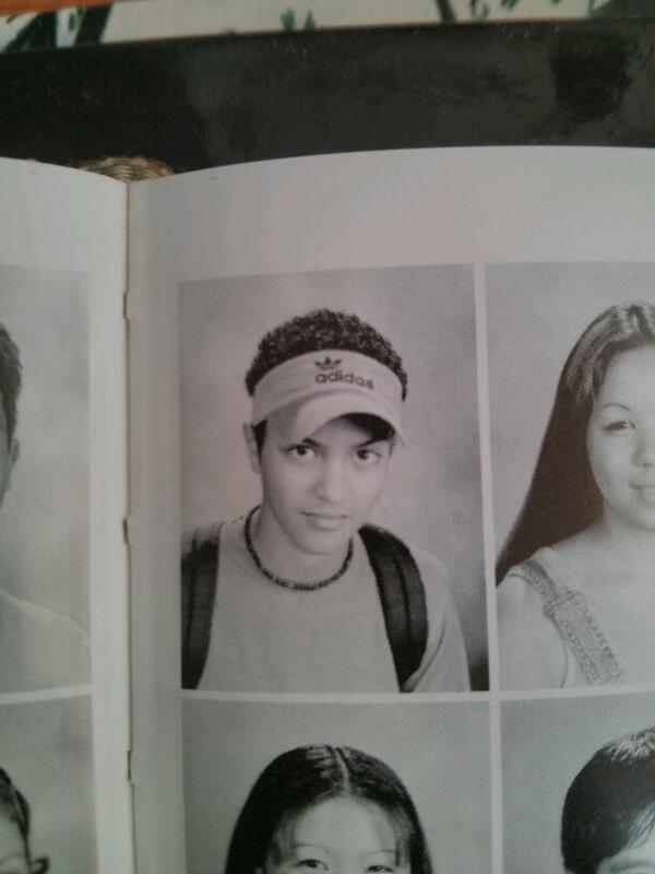 Back home looking through my highschool yearbook and thought I'd share a photo of my old buddy Peter, aka <a href="/BrunoMars/">Bruno Mars</a>