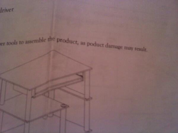 DuBigWiggle's tweet photo. @Clutch_43 building my new studio desk now. PODUCT damage may result http://t.co/COYbK4kApL