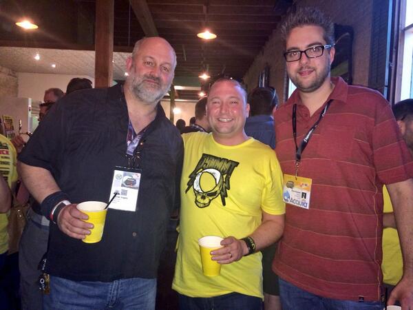 Werner's tweet image. Was fun, thanks for the invite guys RT @acquia: Meeting of the #CTOs at #DynMMT! cc:@Dries @Werner @cvwdyn #SXSW
