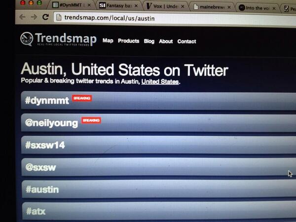 kyork20's tweet image. Eat it Neil Young. #DynMMT #SXSW