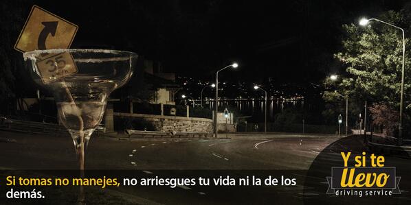 Ysitellevo's tweet photo. Si tomas no manejes, no arriesgues tu vida ni la de los demás. http://t.co/cCTuLBdey3