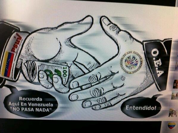 pochacodani's tweet photo. ASI MADURO RESUELVE EL GENOCIDIO EN VENEZULA SOBORNANDO Y REGALANDO EL PETROLEO @OEA_oficial @fdelrinconCNN @CNNEE http://t.co/QyNyENBQbb