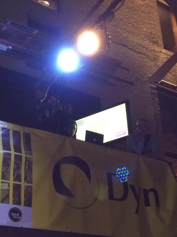 coryvonwall's tweet image. Only @dyn &amp;amp; @acquia could pull off the DJ trumpet! #DynMMT
