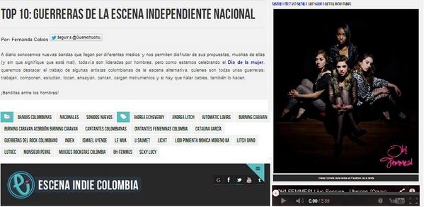 OhFemmes's tweet photo. ¡ BENDITAS ENTRE LOS HOMBRES ! Gracias a @EscenaIndie por este lindo regalo!  http://t.co/JO4iOREmDd http://t.co/tBr8j8x0xB