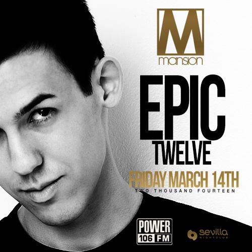 MansionFridays's tweet photo. Epic 12 this Friday night at Sevilla Riverside. 2btls ciroc or goose $350 special. RSVP now 951.275.6323 http://t.co/wSGEFwDHmb