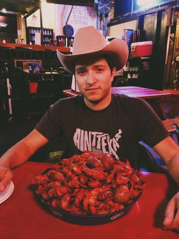 I celebrated my birthday with a 5 lb pile of crawfish.