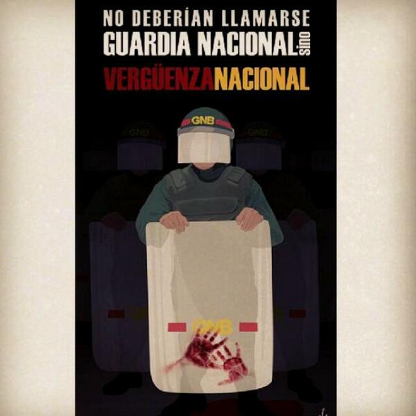 jbaduel's tweet photo. -No deberían llamarse Guardia Nacional, deberían llamarse Vergüenza Nacional- Los traidores dan vergüenza- #12M http://t.co/teWyUHOhOv