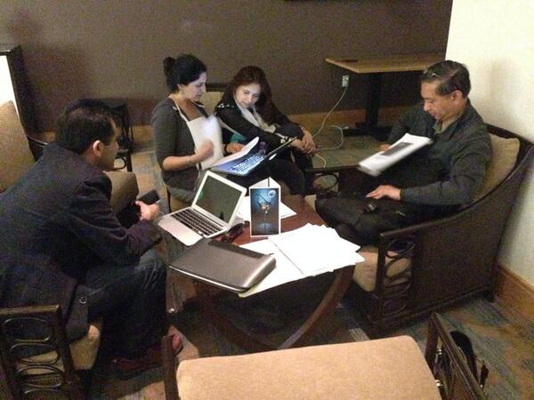 EWidera's tweet image. Late night prep session at #hpm14