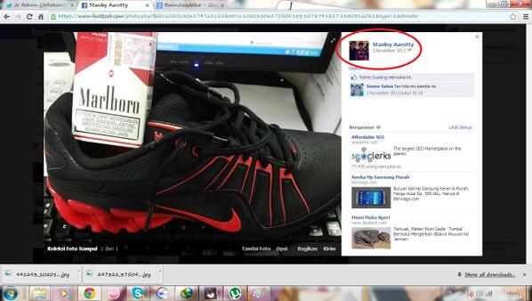 JrReborn's tweet photo. Ngomong" ada yg bokapnya gaul juga nih... sepatu basket nike ditimpa marlboro, gilaaa kece bos @rottyChristian http://t.co/nD1o3IkmvV