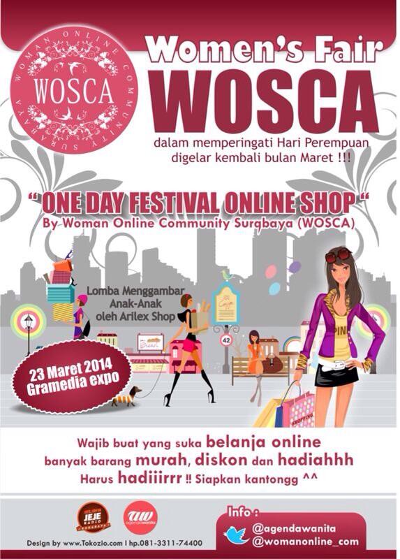 JengIyha's tweet photo. Mau jualan di #bazaarwosca yuk ikutan #WomensFair wosca ,daftar stand bisa ke @MahiraGaleri (nikma) http://t.co/6kTHavDVY7
