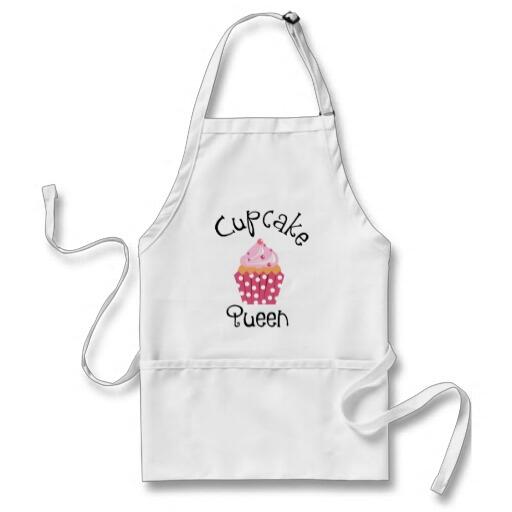 BuyWithGavin's tweet photo. #Zazzle: Get This Cool 'Cupcake Queen' Women's Apron, Only £19.95, Here: http://t.co/gUKBzpSn3o From Pinkpig3 http://t.co/FUzaousqaK