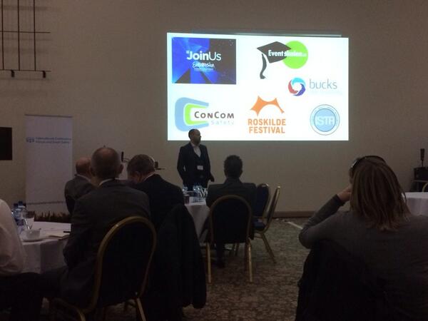 ICVES's tweet image. Morten Therkildsen from Roskilde Festival kicks off our conference in sunny Belfast! #ICVES14