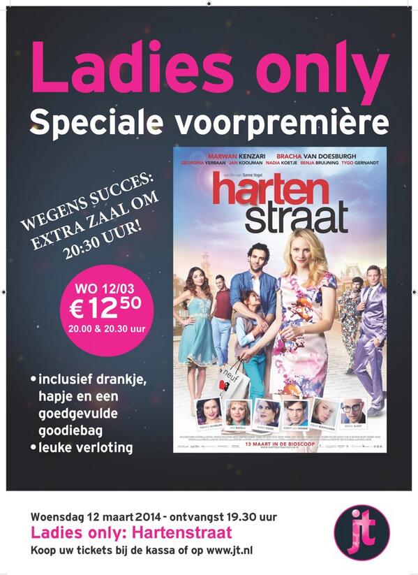 Vanavond Ladies Only. Gastbedrijven: fotograaf, visagist, sieraden, basic-fit. Hapje, drankje, goodiebag! Be there!