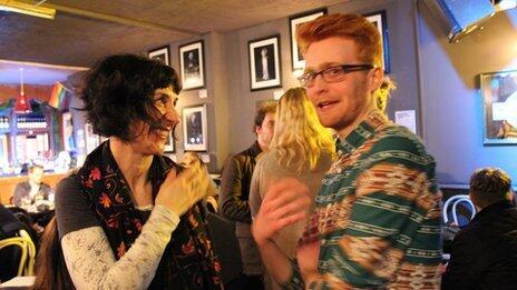 BBCnireland's tweet photo. New generation of Northern Ireland poets blooms at @Sunflower_Pub #belfastpoetry @bbcartsshow http://t.co/boyiAgbreK http://t.co/YEkUHDhCDg