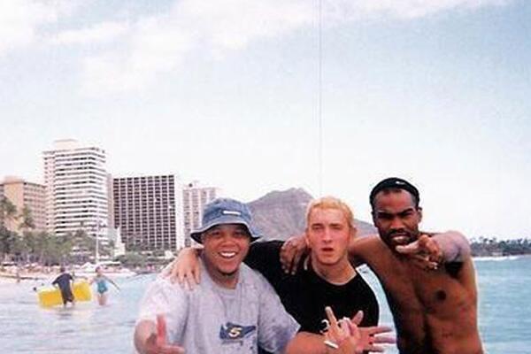 A young Eminem in Hawaii